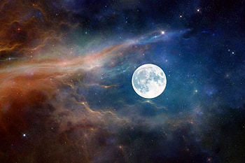 Moon Astronaut Nature Clouds Space, moon, nature, clouds, space, deviantart HD wallpaper