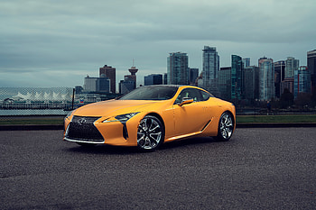 2019, Yellow Lexus LC 500 HD wallpaper
