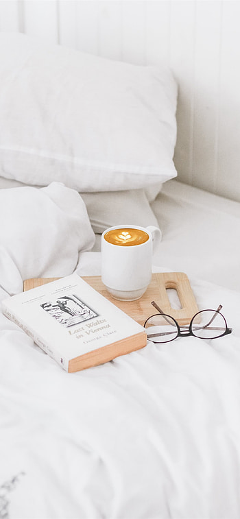 Ceramic mug, Served on board, background, Coffee break HD phone wallpaper