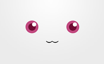 Kyubey, Anime character, Abstract background, Magical creature HD wallpaper