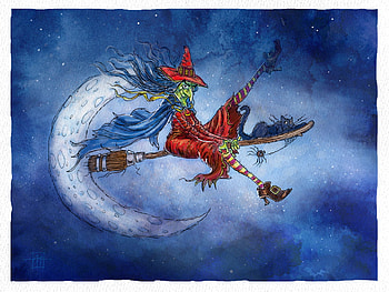 WITCHY CRESENT, witchy, moon, ugly, broon, cresent HD wallpaper