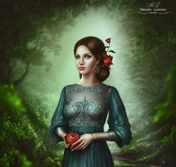 Art, lady, abstract, fantasy HD wallpaper
