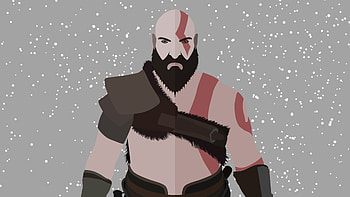 God Of War Kratos Minimalist , god-of-war-4, god-of-war, 2018-games, games, ps-games, artist, artwork, digital-art, deviantart HD wallpaper