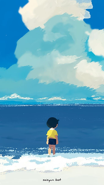 Doraemon, cloud, sky HD phone wallpaper