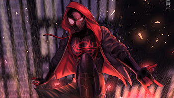 Art Miles Morales, spiderman, superheroes, artwork, artist, digital-art, deviantart HD wallpaper