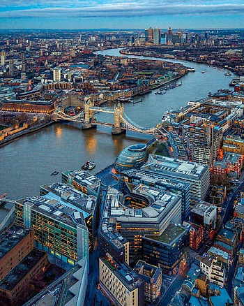 Tower bridge view, sky, blue HD phone wallpaper