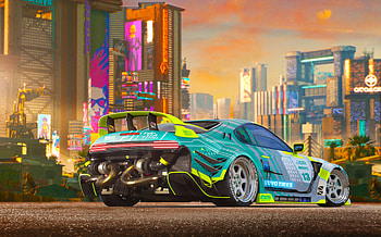 Cyberpunk Car , cyberpunk, cars, artist, artwork, digital-art, artstation HD wallpaper