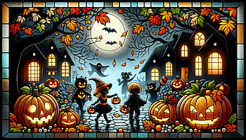 Spooktacular Scenes: Halloween, halloween, pumpkin, ghost, costume, Autumn HD wallpaper