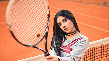 Girl Tennis Court, girls, model, tennis HD wallpaper