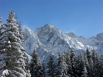 Nature, Mountains, Snow, Ate, Grandeur, Greatness HD wallpaper