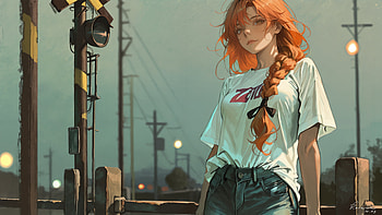 The Urban Anime Girl, anime-girl, anime, artist, artwork, digital-art, deviantart HD wallpaper
