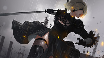 2B NieR Automata , nier-automata, games, artist, artwork, digital-art, deviantart HD wallpaper