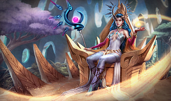 Fantasy Girl, fantsy, art, woman, throne HD wallpaper