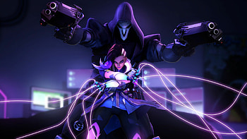 Reaper and Sombra, Overwatch HD wallpaper
