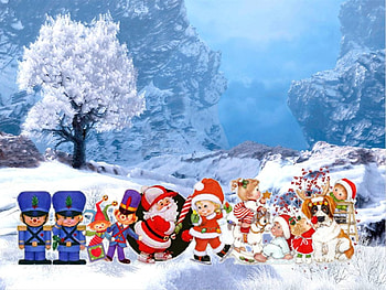 Christmas, winter, tree, holiday, snow, noel, nature, ice, santa, new year HD wallpaper