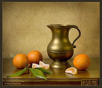 still life 1, art , still life, table, nature, fruits, iron pot HD wallpaper