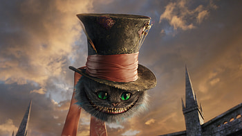 Cheshire Cat , Artistic scan gallery, Whimsical design, Mesmerizing visuals HD wallpaper
