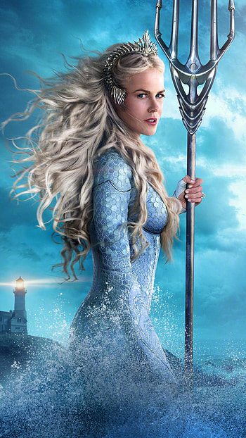Nicole Kidman, Aquaman movie, Sony Xperia X, XZ HD phone wallpaper