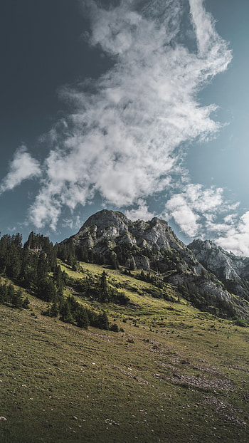 Landscape, Nature, Mountains, Clouds, Rocks, Foothills, Foothill HD phone wallpaper