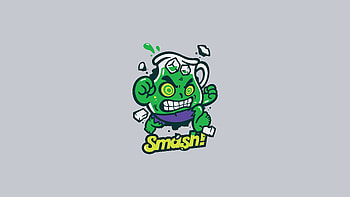 Hulk Kool Aid , hulk, superheroes, minimalism, minimalist HD wallpaper