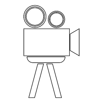 Cinematograph, Black Icon, Graphic Design, Vector Art HD phone wallpaper