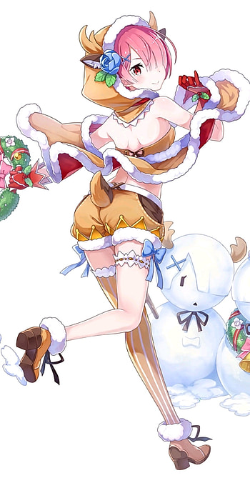 Re zero Ram, reno, navidad, best girl, ram rezero, ram navidad, año nuevo, rezero, ラム, rezero ram, waifu, best waifu, new year, cute girl ram, cute girl ramu, ramu, anime girl, ram re zero, christmas, re zero, ram chritmas, anime cute girl, best girl ram, anime HD phone wallpaper