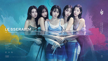 Seraphic Tides — Idol, LE SSERAFIM, Girl Band, Portrait, hoot HD wallpaper