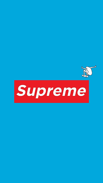 Supreme, Blue Logo HD phone wallpaper