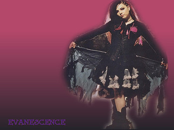 amy lee , gothic, sexy, cute, goth, evanescence, woman, band, rock, amy lee, music, female HD wallpaper