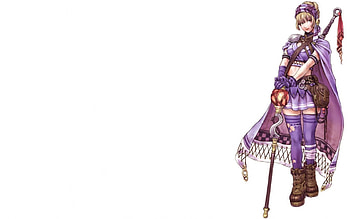 Anime, sword, knight, long hair, armor, woman, anime girl, cute girl, fantasy, fantasy girl, original, anime warrior HD wallpaper