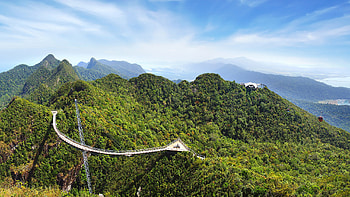 Langkawi Sky Bridge, Malaysia HD wallpaper