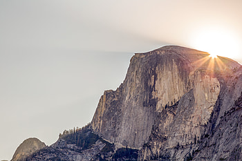 Nature, Sky, Mountain, Shine, Light, Cliff HD wallpaper