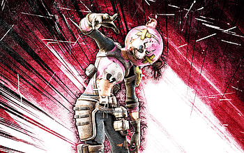 Ragsy, grunge art, Fortnite Battle Royale, Fortnite characters, purple abstract rays, Ragsy Skin, Fortnite, Ragsy Fortnite HD wallpaper