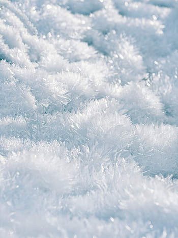 Snow, Macro, Crystals HD phone wallpaper