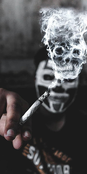 Joker Smoking Black, Black Cigarettes HD phone wallpaper