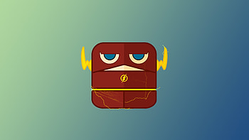 Flash Minimalist, flash, superheroes, artist, artwork, digital-art, minimalism, minimalist, behance HD wallpaper