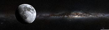 Deep Space Moon Ultra, 5120X1440 Earth HD wallpaper
