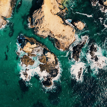 Nature, View From Above, Shore, Bank, Ocean, Island HD phone wallpaper