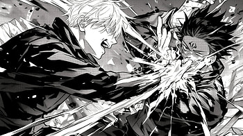 Jujutsu Kaisen Gojo vs Sukuna, Jujutsu Kaisen, Gojo Vs Sukuna, Sukuna (Jujutsu Kaisen), Satoru Gojo, manga HD wallpaper