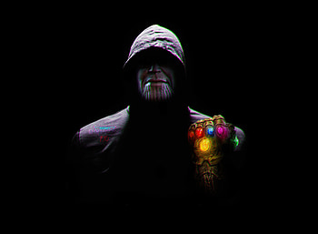 Thanos Caped, thanos, superheroes, artwork, artist, deviantart HD wallpaper