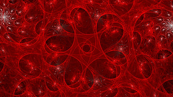 Red Shapes Glow Art Pattern Distortion Abstract HD wallpaper