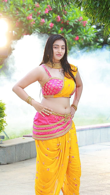 Mouryaani, telugu actress, navel show HD phone wallpaper