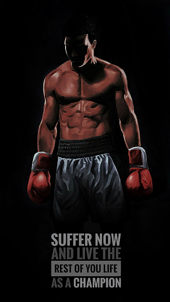 Mohammad Ali, suffer, champion HD phone wallpaper