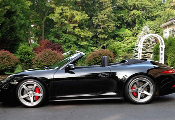 PORSCHE 991 4S, Black, Conv, Porsche, Custom Wheels HD wallpaper