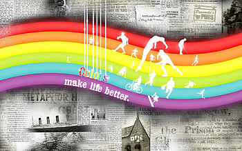 Artistic Colors, better, ship, rainbow, life, sports, church, people HD wallpaper