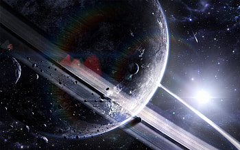 Asteroid belt, Outer Space HD wallpaper