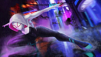 Spider Gwen Stacy, gwen-stacy, superheroes, artist, artwork, digital-art, artstation HD wallpaper