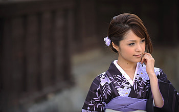 Japanese girl, Kimono , mobile tablet, Japanese kimono HD wallpaper