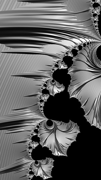 Fractal Art Trippy Psychedelic Background for Smart, grey, black, psychedelic, trippy, Abstract, fractal, abstract black HD phone wallpaper