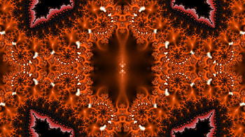 Trippy Psychedelic Fractal, trippy, psychedelic, aesthetic, red, Abstract, fractal HD wallpaper